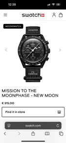 Omega x Swatch Moonphase Black Snoopy Edition