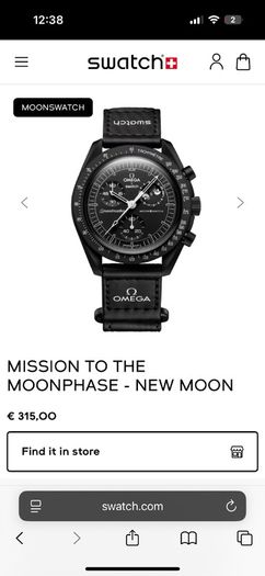 Omega x Swatch Moonphase Black Snoopy Edition