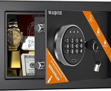 Security Safe box Digital Deposit Box for Home, Small Hidden Safes with Keys, Lock Box for Home Business Office Money Gun Jewelry Passport, 10L