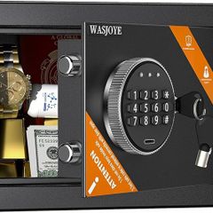 Security Safe box Digital Deposit Box for Home, Small Hidden Safes with Keys, Lock Box for Home Business Office Money Gun Jewelry Passport, 10L