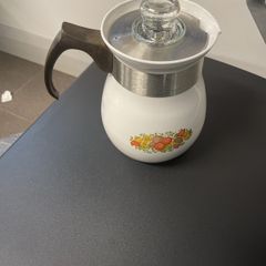 Vintage 70s Corning Spice of Life 6 cup Percolator P-166