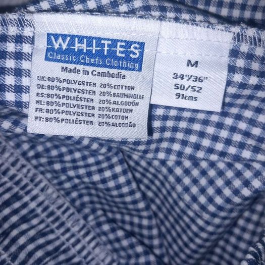 White's Chef's Trousers Size M