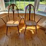 Pair of Vintage Ercol Blonde Swan Back Carver Dining Chairs Image 2