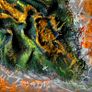 Abstract Gecko Natures Hidden Textures 40x40cm on Canvas Image 5