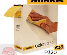 Mirka Goldflex Soft P320 Sanding Pads - New Box 200pcs