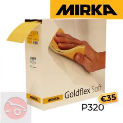 Mirka Goldflex Soft P320 Sanding Pads - New Box 200pcs