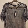 NEW Black sequin see through the mini dress, SIZE 12 Image 6