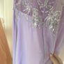 Light Purple Halter Beaded Sequin Long Gown Image 4