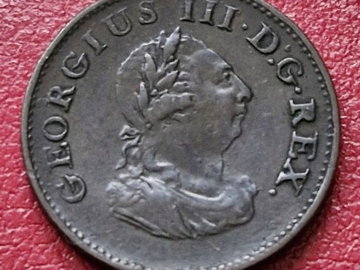 Ireland Hibernia Farthing 1806 - King George III coin