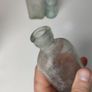 266 - Set of 4 Vintage Universal Medicine Chemicals Clear Glass Decorative Collectible Bottles Image 6