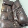 Free 2 Seater Brown Leather Sofa - Malahide Image 5