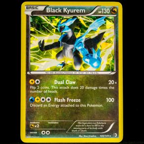 Black Kyurem 100/149 Cracked Ice Holo Rare Black and White Boundaries Crossed Pokemon Card