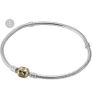 Pandora Sterling Silver Bracelet With 14K Gold Clasp Image 2
