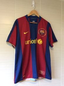 FC Barcelona Jersey. Official Nike Mens Home Jersey Season 2007-2008. Original From The Time. Not A Modern Day Remake.