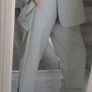 ZARA Pistachio Green Blazer + Ankle Length Wide Leg Pants Sz L - Fit 12-14UK - Bnwt Rrp 99 Image 2