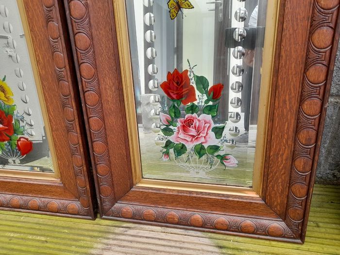 Victorian framed mirrors.