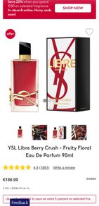 YSL Libre Berry Crush 90ml parfum for her