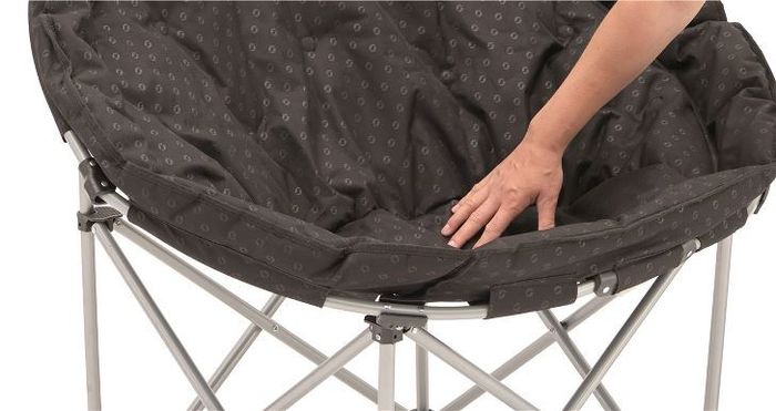 2 x Outwell Casilda Half Moon Folding Chair/ Black