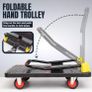 400kg capacity Platform Truck Heavy Duty Trolley with 2 bungee cords with hooks Multipurpose Utility Trolley - Versatile Folding Image 5