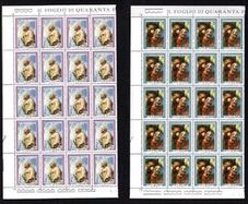 1976 Vatican City Proclamation Christus Commemorative Stamps block of 20 Mint Never Hinged (MNH)