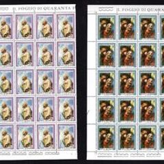 1976 Vatican City Proclamation Christus Commemorative Stamps block of 20 Mint Never Hinged (MNH)