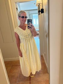 Zara yellow midi dress