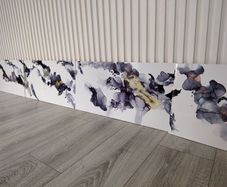Beautiful hand painted splashback tiles
