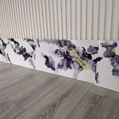 Beautiful hand painted splashback tiles