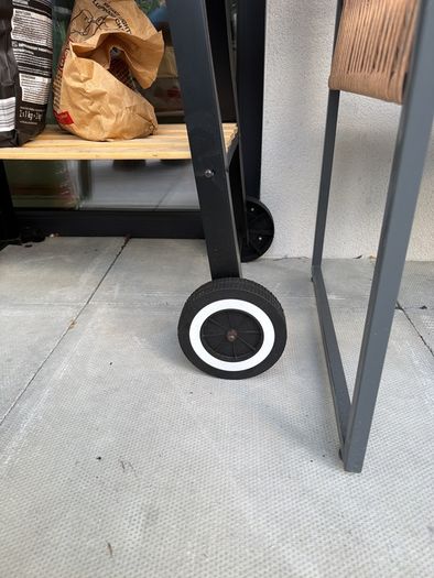 Charcoal BBQ Grill with Wheels + BBQ Accessories - Used Once