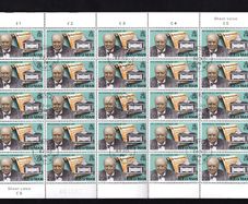 1974 Isle of Man Birth Centenary of Sir Winston Churchill Commemorative Stamp Sheet (4 full sheets) fine used