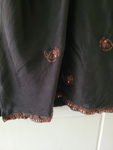 Beautiful Mnsoon Black 100%silk Top