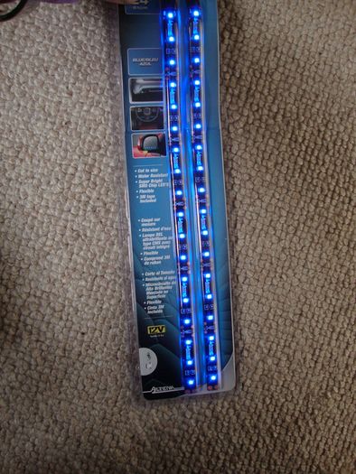 Blue LED Car Strip Lights