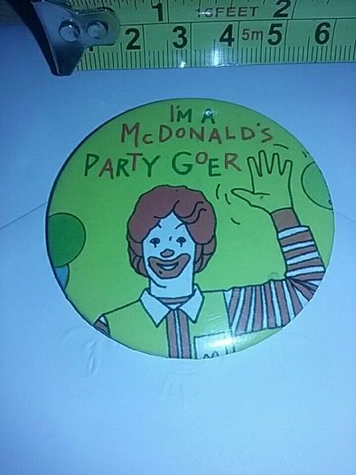 McDonalds badge fast food