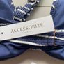 bikini two piece swim suit bathing suit blue stripe by Accessories size 12 new Image 8
