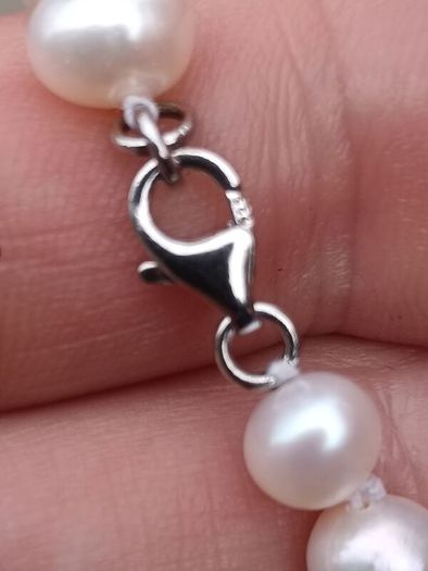 Baroque Pearl Necklace on Sterling Silver Closures