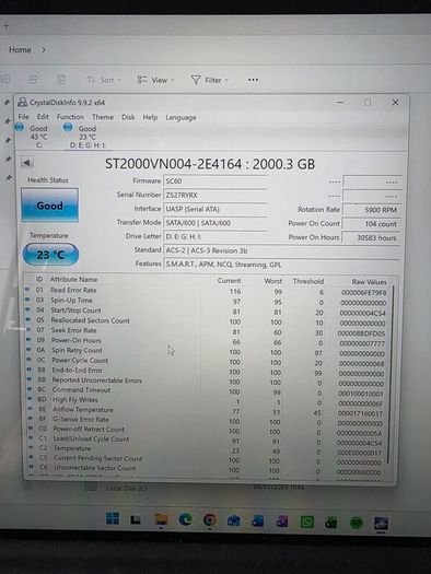 Seagate Ironwolf NAS 2TB - 4 Available.