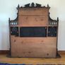 1886 Victorian Aesthetic Movement Ebonised & Gilt Overmantel Mirror Image 9