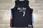 Nike Brooklyn Nets Kevin Durant Jean Michel Basquiat NBA basketball Jersey Mens XXL