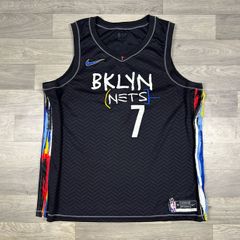 Nike Brooklyn Nets Kevin Durant Jean Michel Basquiat NBA basketball Jersey Mens XXL