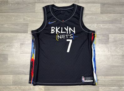 Nike Brooklyn Nets Kevin Durant Jean Michel Basquiat NBA basketball Jersey Mens XXL