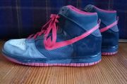 Nike high tops, dunk style grey red 4 36.5
