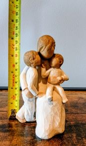 Willow Tree "Quietly" Figurine by Susan Lordi (Mother & Two Children)