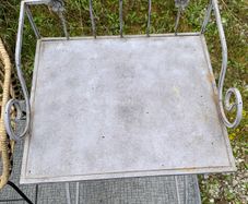 Decorative Metal Floral Table Vintage Style