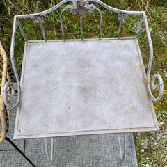 Decorative Metal Floral Table Vintage Style