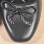 Womens Michael Kors Nori Flat Black Leather Ballet Pumps Slip On Shoes Size Uk 8 Eu 40-41 Brand New In Box Image 5