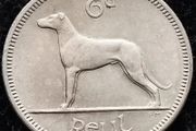 [#397] - Ireland 1968 | Irish 6p | Six Pence | Wolfhound | KM.13a | UNC