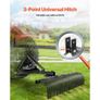 Tow Behind Dethatcher, 1525mm Tow Dethatcher with 32 Steel Tines, 3-Point Lawn Dethatcher Rake with Attachments for Tractor, Landscape Rake for Garden, Farm, Grass Image 5