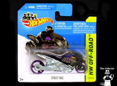 Hot Wheels Street Noz Motorcycle Bike Black Hot Wheels 2014 Mattel Diecast HW Off Road 130/250 Brand New Factory Sealed