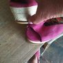 Ceruse Pink Wedge Sandals Image 7