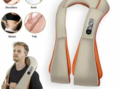 Electric Neck Shoulder Massager Belt Back Leg Arm Cervical Massage Shawl Machine